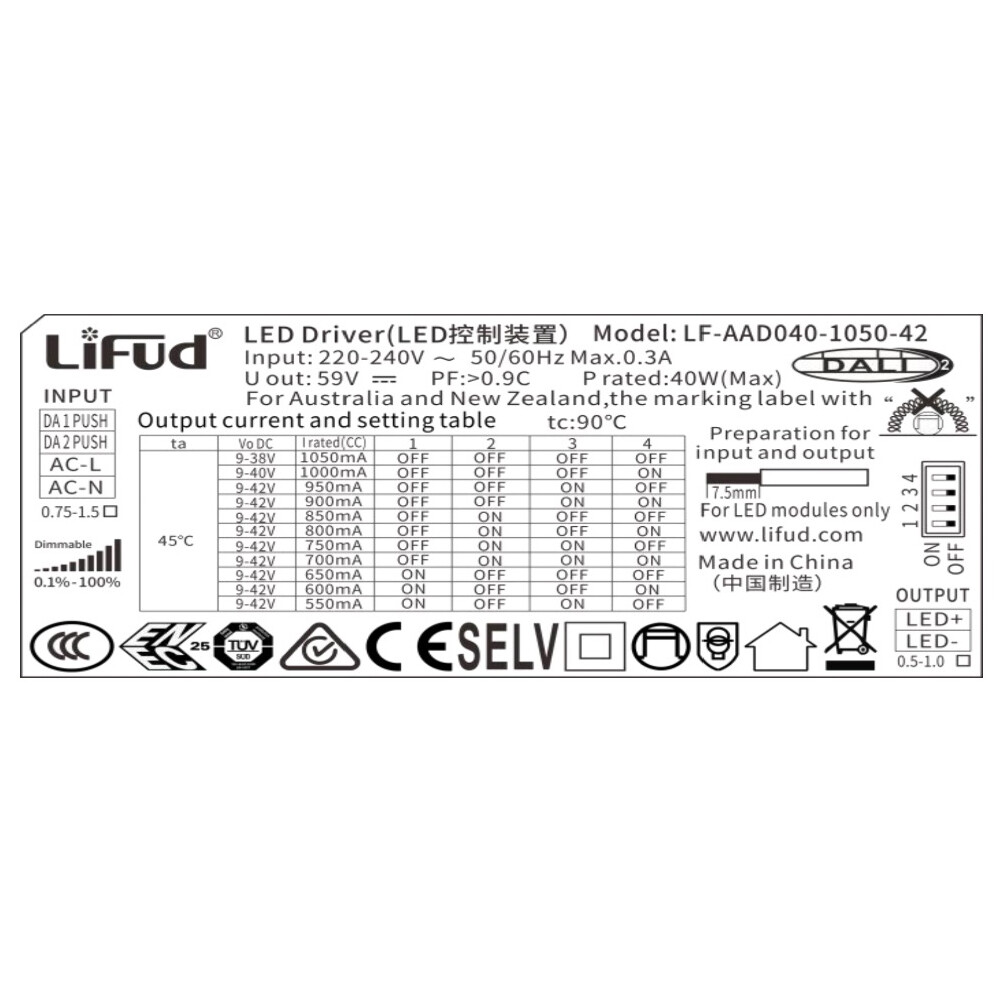 DILI LED DRIVER  LF-AADxxxxxx  Series - Thumbnail 3