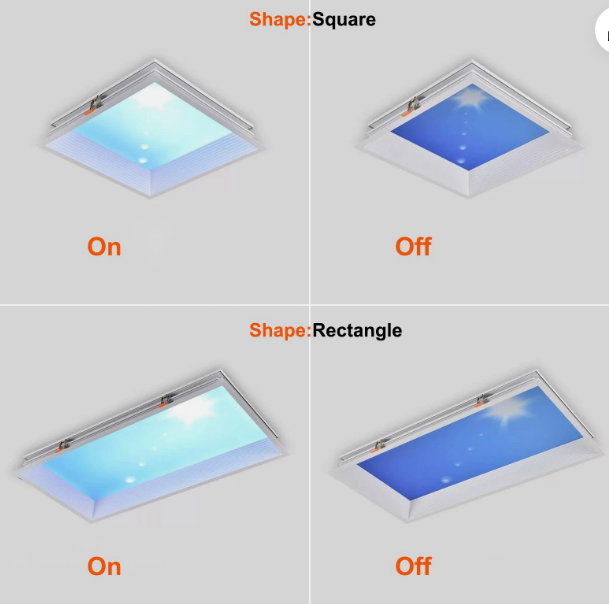 Sky LED Panel Light,Artificial Skylight with Rayleigh Scattering Natural Daylight Effect - Image 1