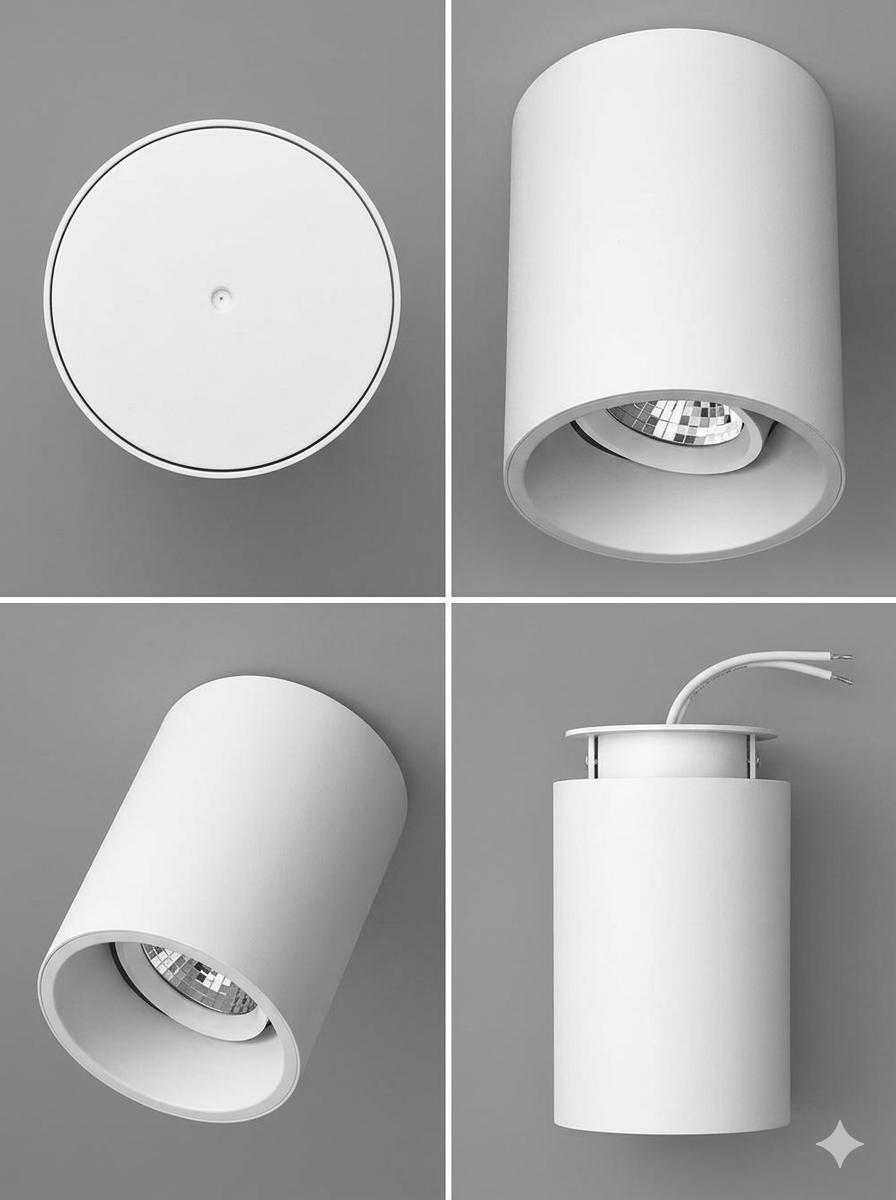 TC-XFM-300  Series  Cylindrical Surface Mounted LED Spotlight - Thumbnail 2