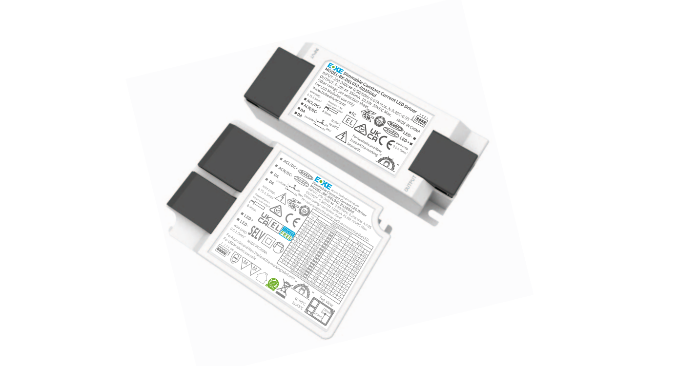 Current Independent Dimming Driver BK-DELXXX Series(DALI-2 + pushDIM)