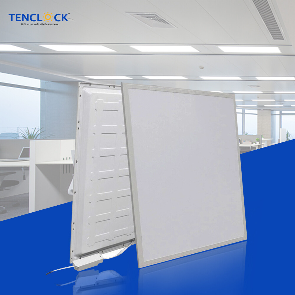 Modern 2x2 ft Backlit Square LED Panel Light – Direct-lit Office Troffer - Thumbnail 3