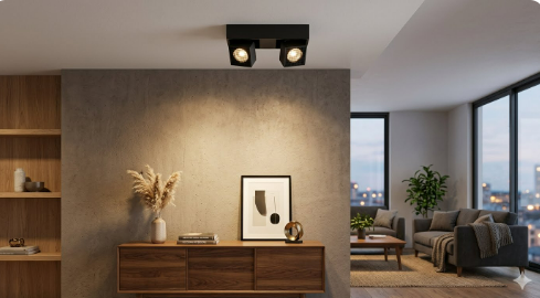 TC-XF302 Modern Minimalist Double-Head Surface Mounted LED Spotlight - Thumbnail 3