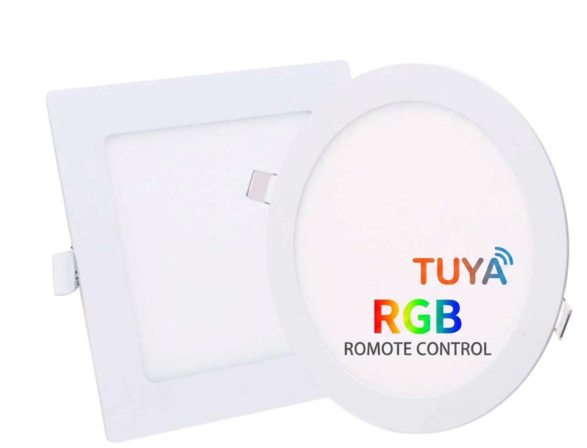 Tuya Smart WiFi RGB+CCT Recessed LED Panel Light Set,