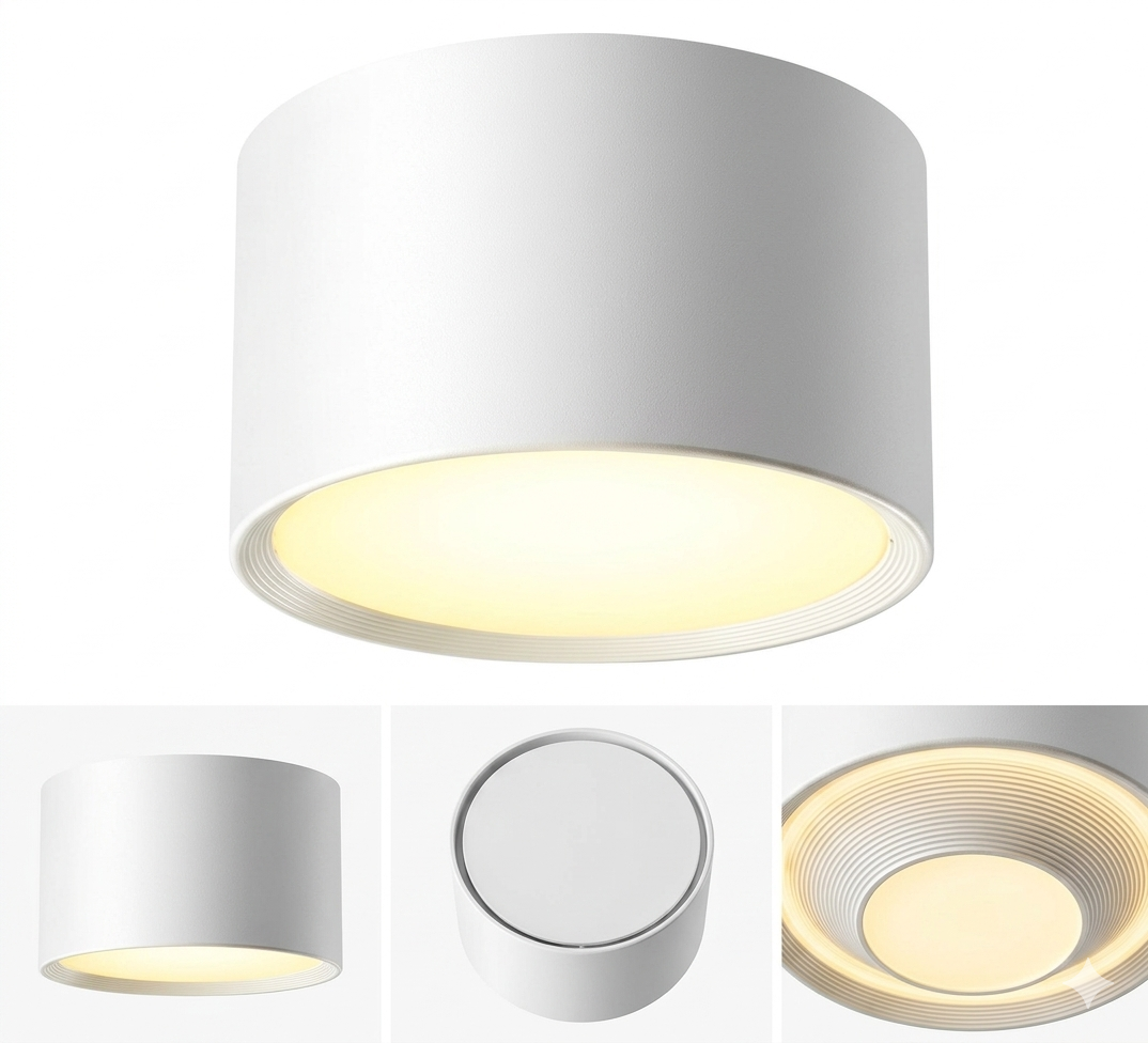Modern Cylindrical Surface Mounted LED Downlight  - Image 1