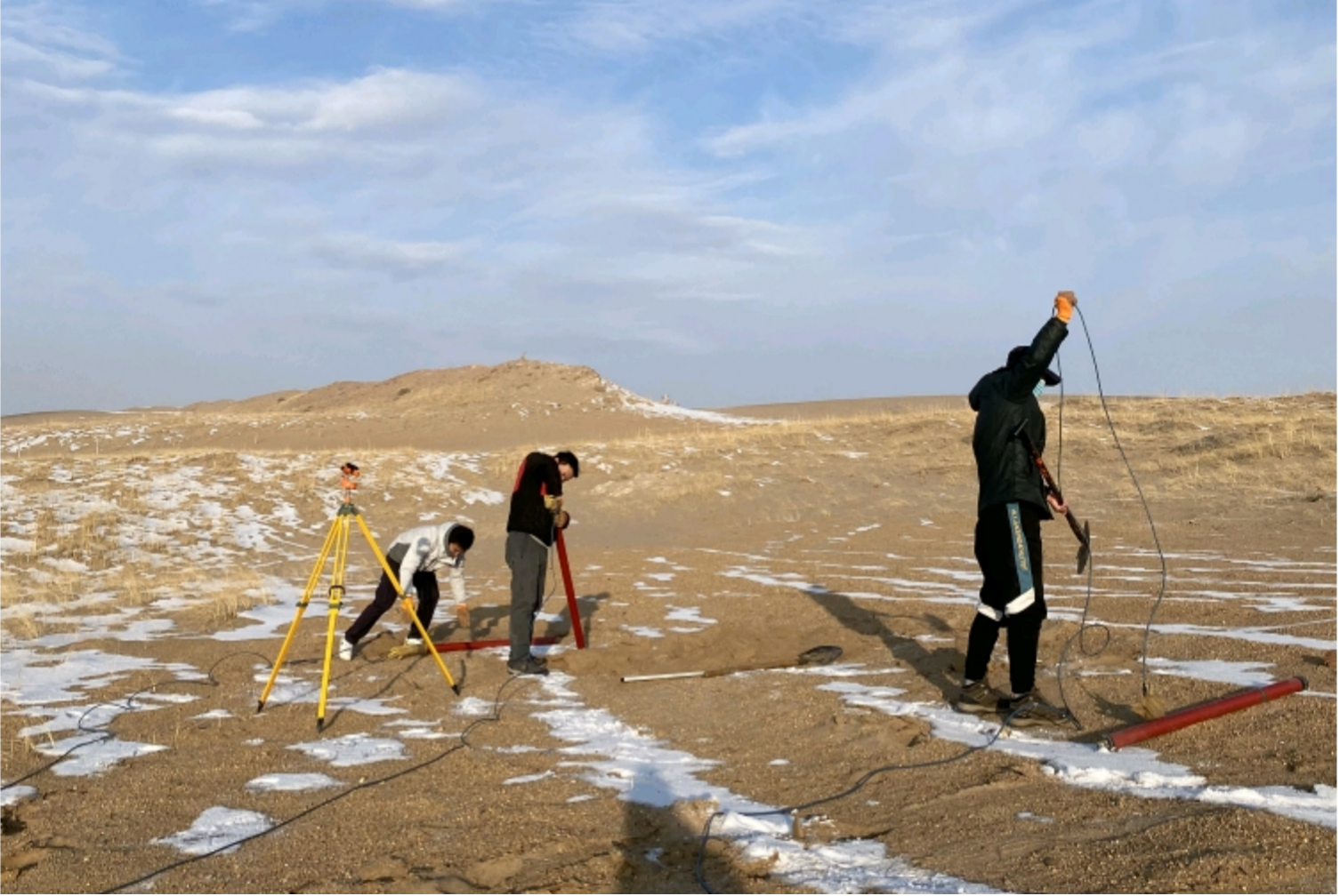 Yongsheng Taike and the Institute of Geology and Geophysics, Chinese Academy of Sciences, jointly conduct field trials.