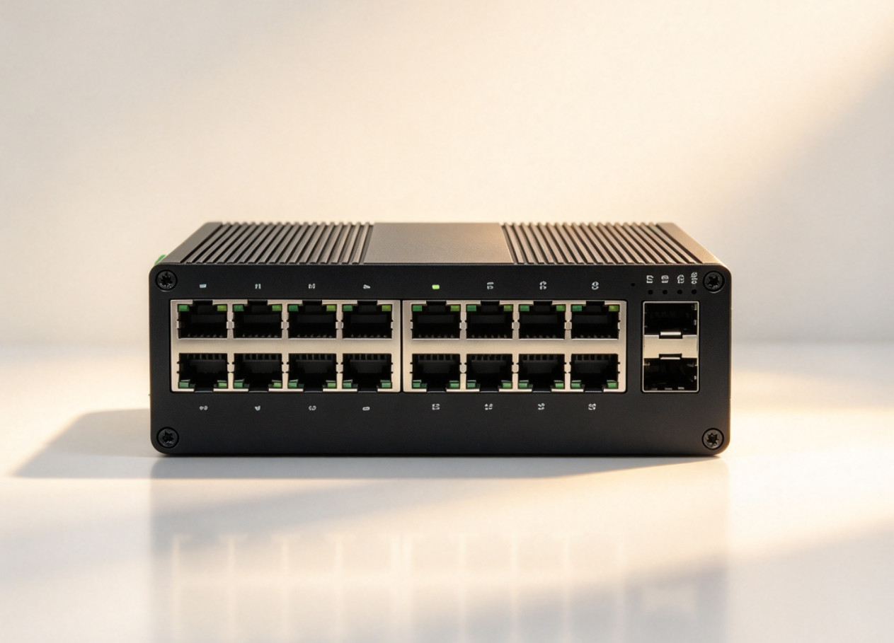 16 Port Industrial Switch 10/100+2G SFP