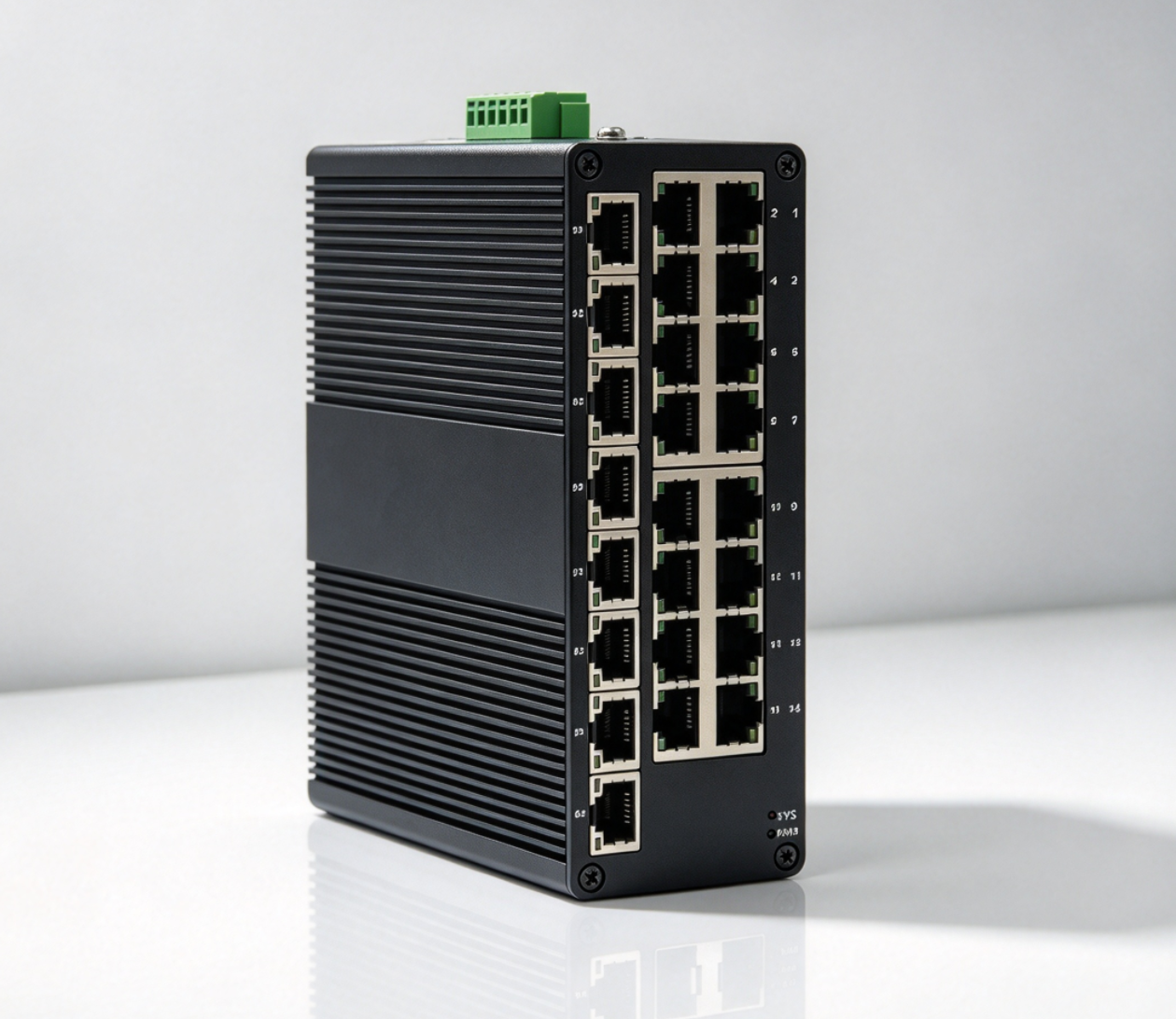 24 Port Industrial switch 10/100