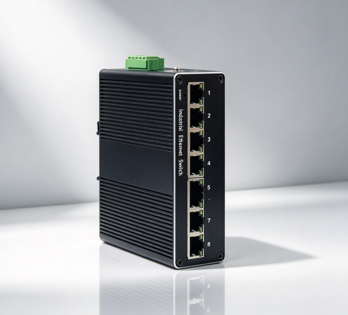 8 Port Industrial Switch 10/100 2