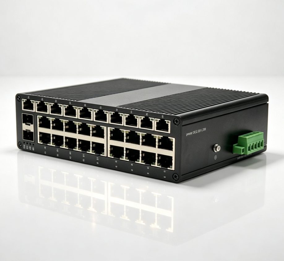 24-Port 10/100 Industrial Switch+2G SFP 2