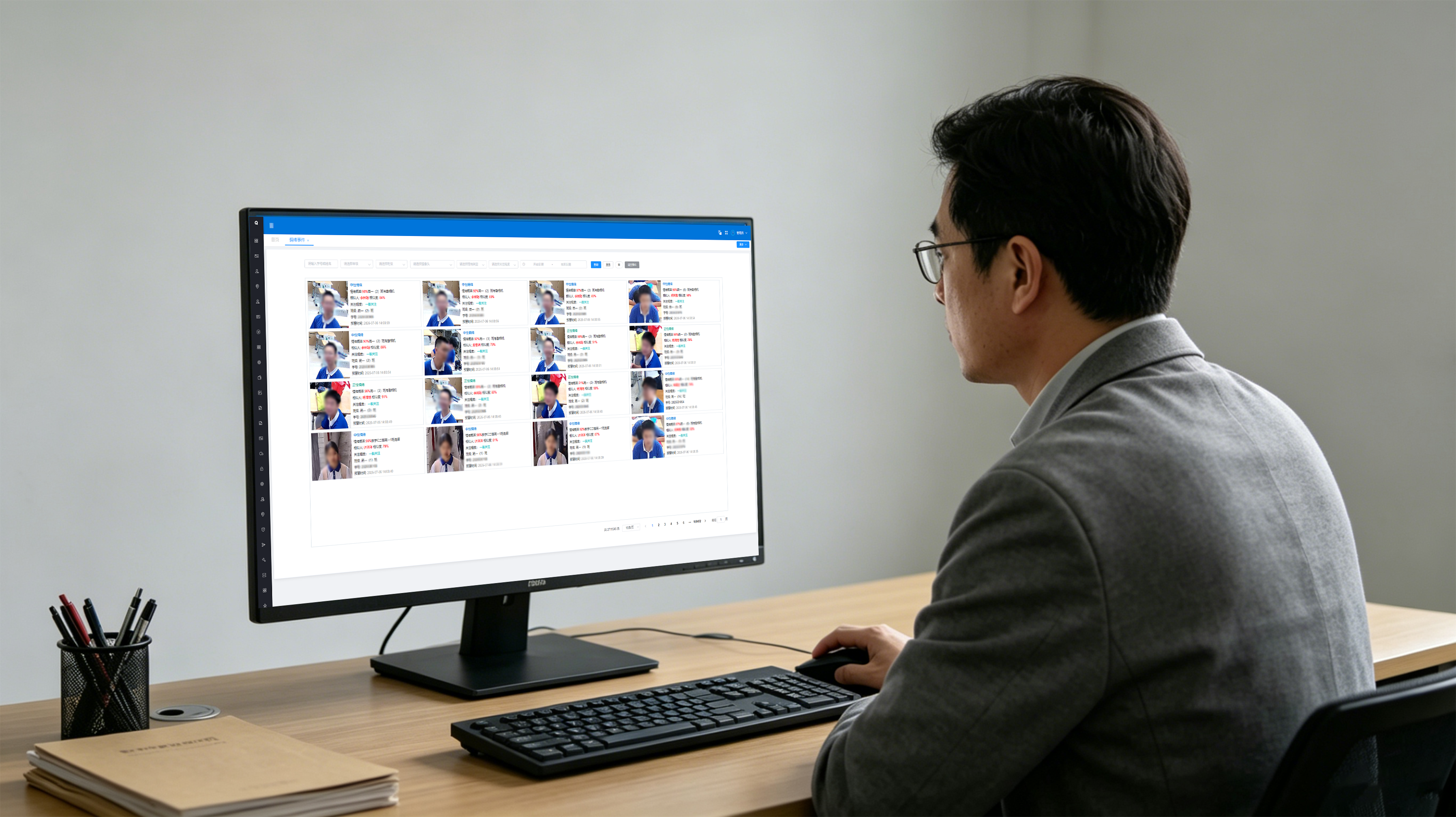 Real-time detection and alerts for anomalous behavior or emotional states on desktop