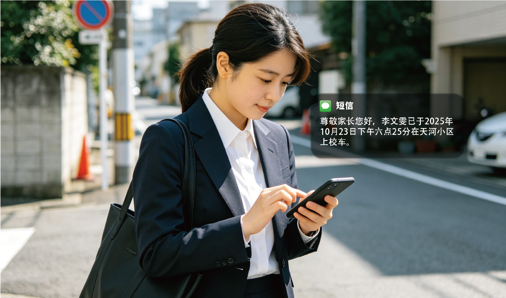 SMS notification for student boarding and alighting