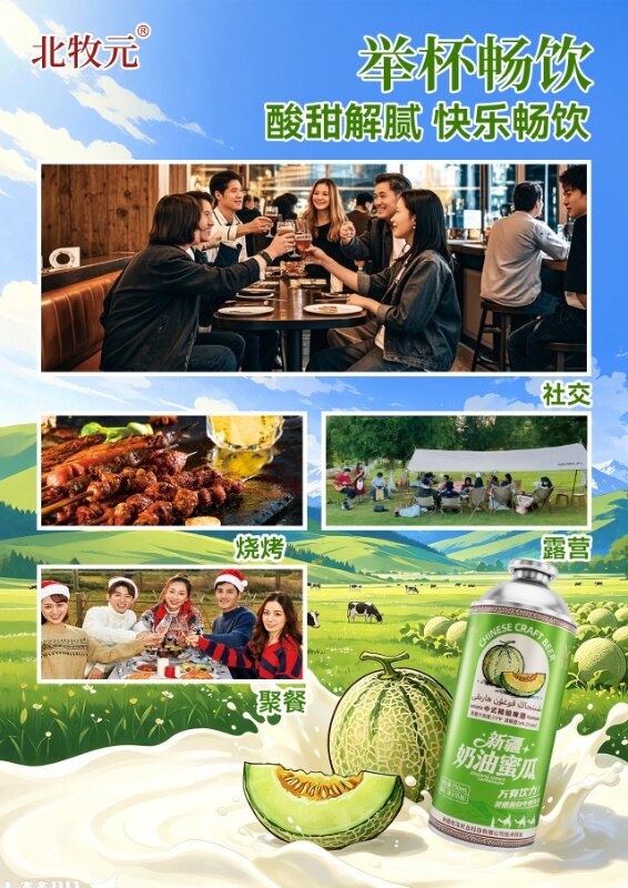 北牧元新疆奶油蜜瓜精酿啤酒 - 图片5