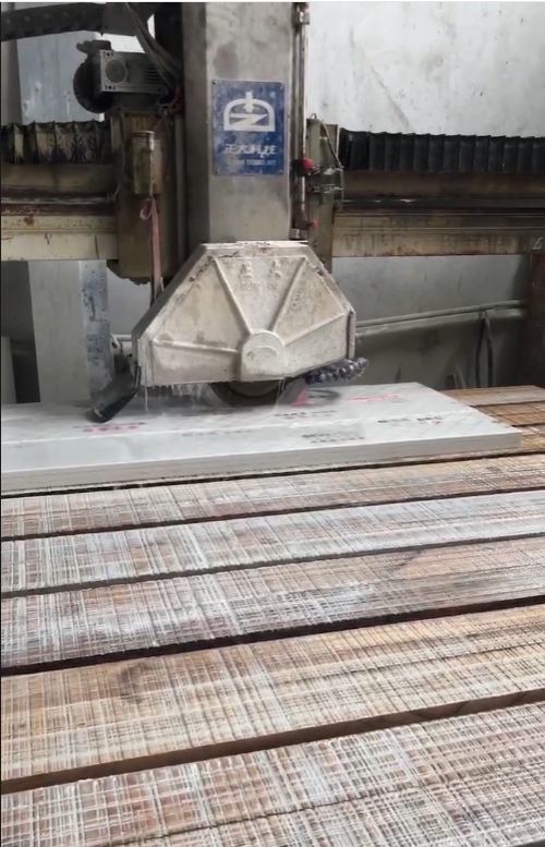 Actual cutting data for 350/400 diameter quartz stone saw blade at site 2
