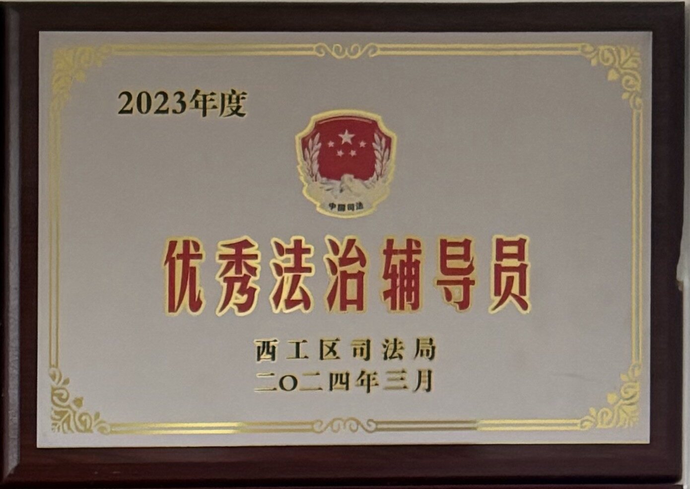 2023年度优秀法治辅导员