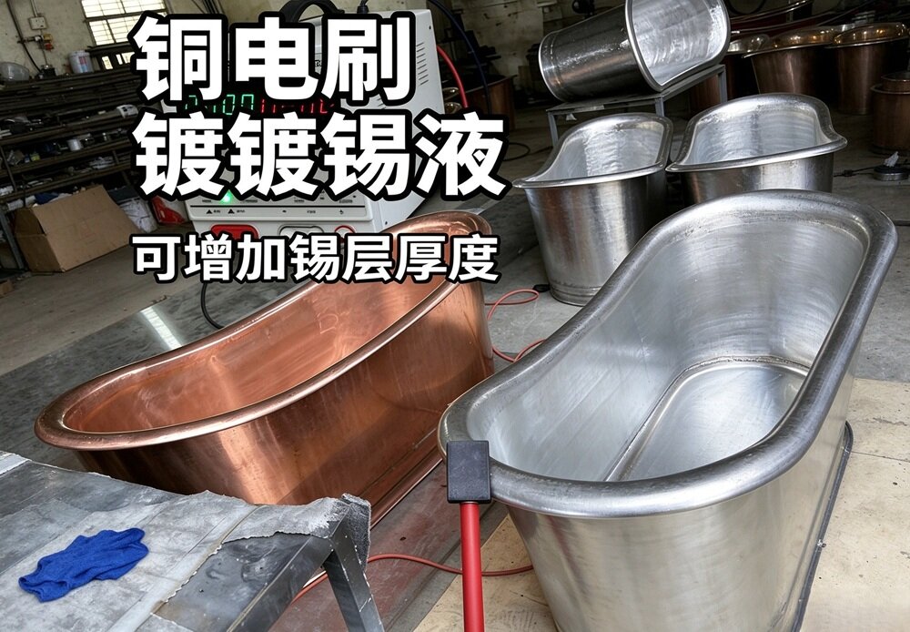 铜电刷镀锡镀层效果
