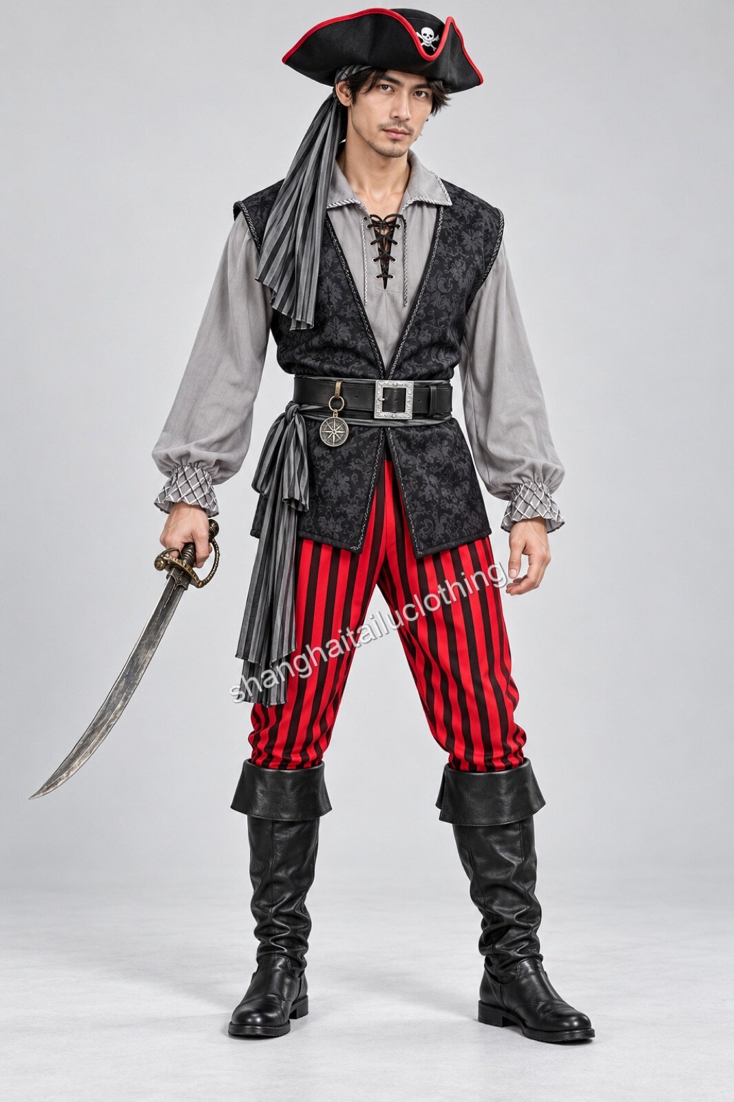 Pirate Costume 1-11045 — wholesale pirate costumes from Shanghai Haitailu Clothing Co., Ltd