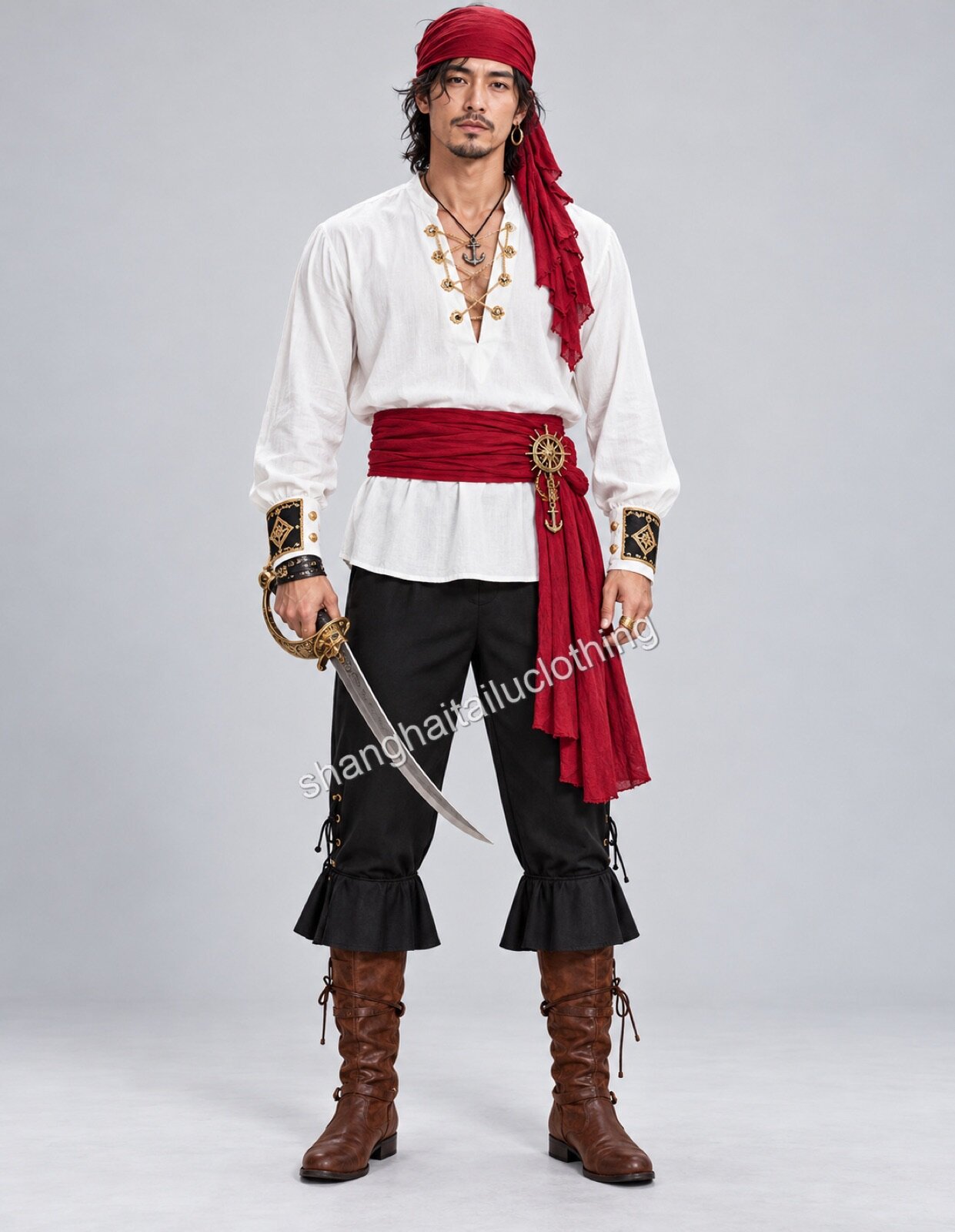 Pirate Costume 1-11035 — wholesale pirate costumes from Shanghai Haitailu Clothing Co., Ltd