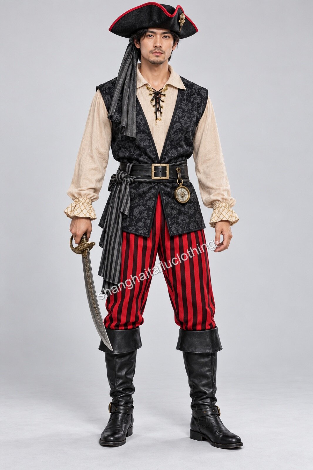 Pirate Costume 1-11036 — wholesale pirate costumes from Shanghai Haitailu Clothing Co., Ltd
