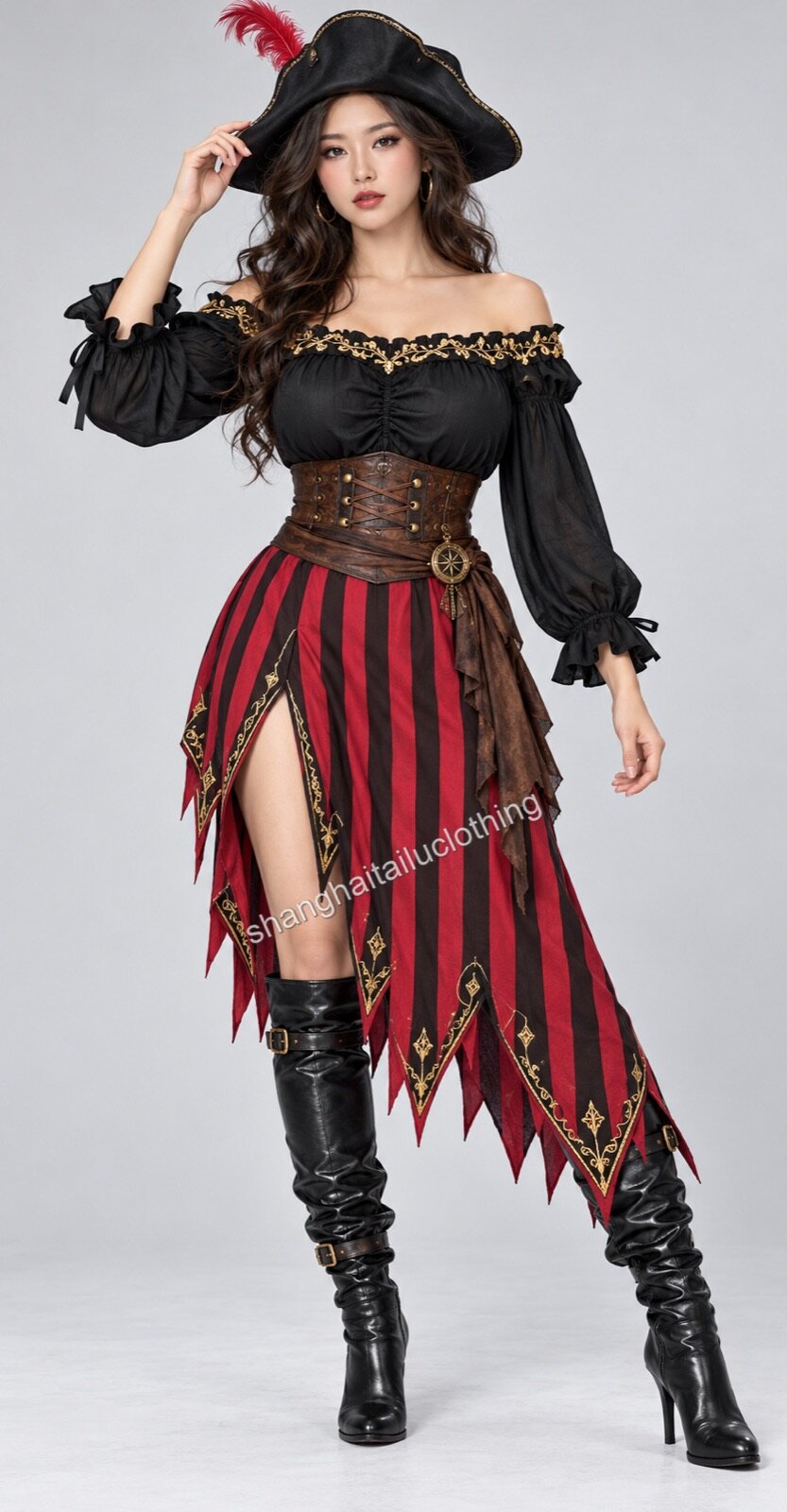 Pirate Costume 1-11027 — wholesale pirate costumes from Shanghai Haitailu Clothing Co., Ltd