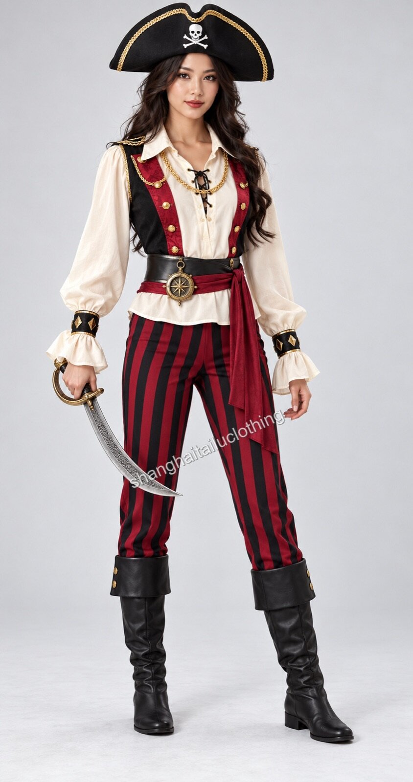 Pirate Costume 1-11029 — wholesale pirate costumes from Shanghai Haitailu Clothing Co., Ltd