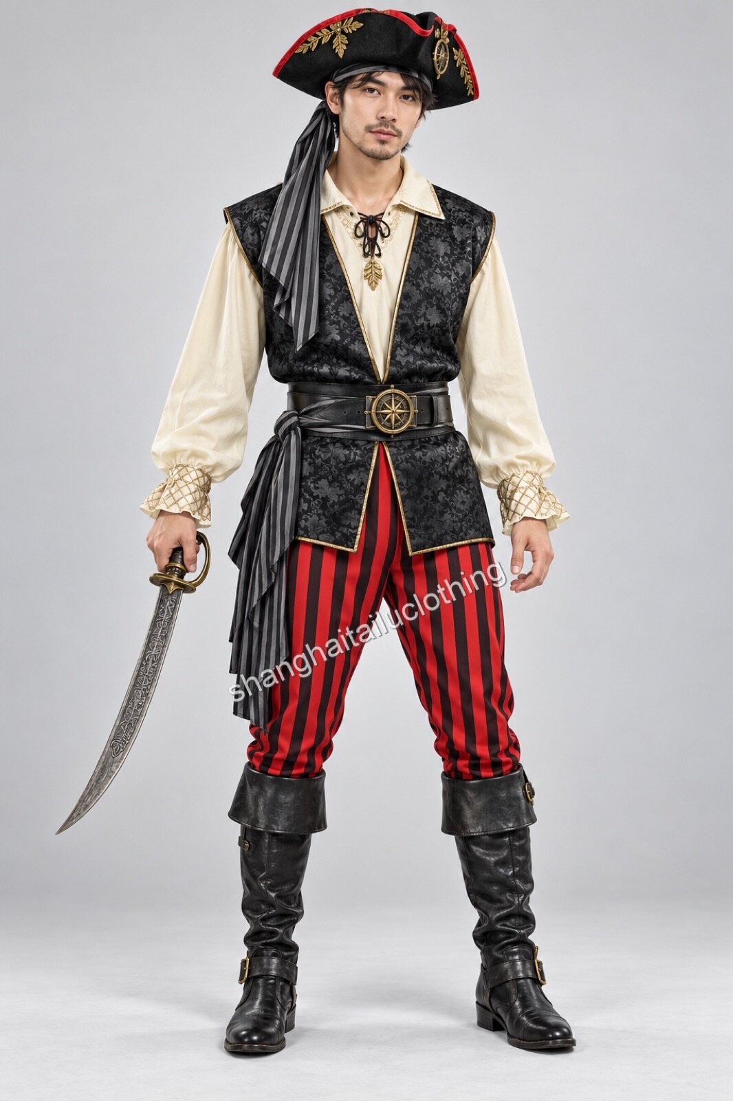 Pirate Costume 1-11042 — wholesale pirate costumes from Shanghai Haitailu Clothing Co., Ltd