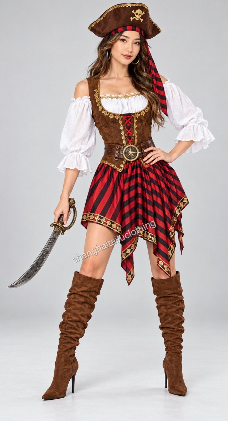 Pirate Costume 1-11026 — wholesale pirate costumes from Shanghai Haitailu Clothing Co., Ltd