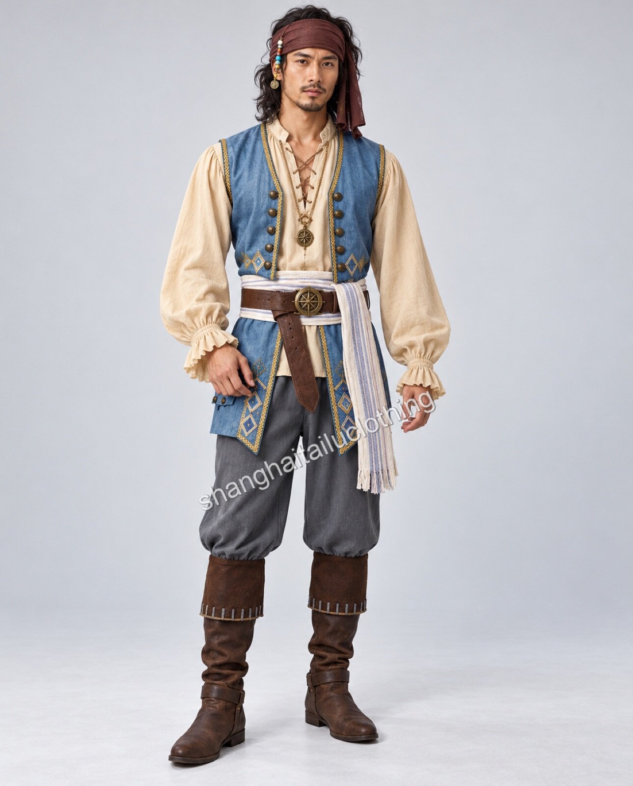 Pirate Costume 1-11044 — wholesale pirate costumes from Shanghai Haitailu Clothing Co., Ltd