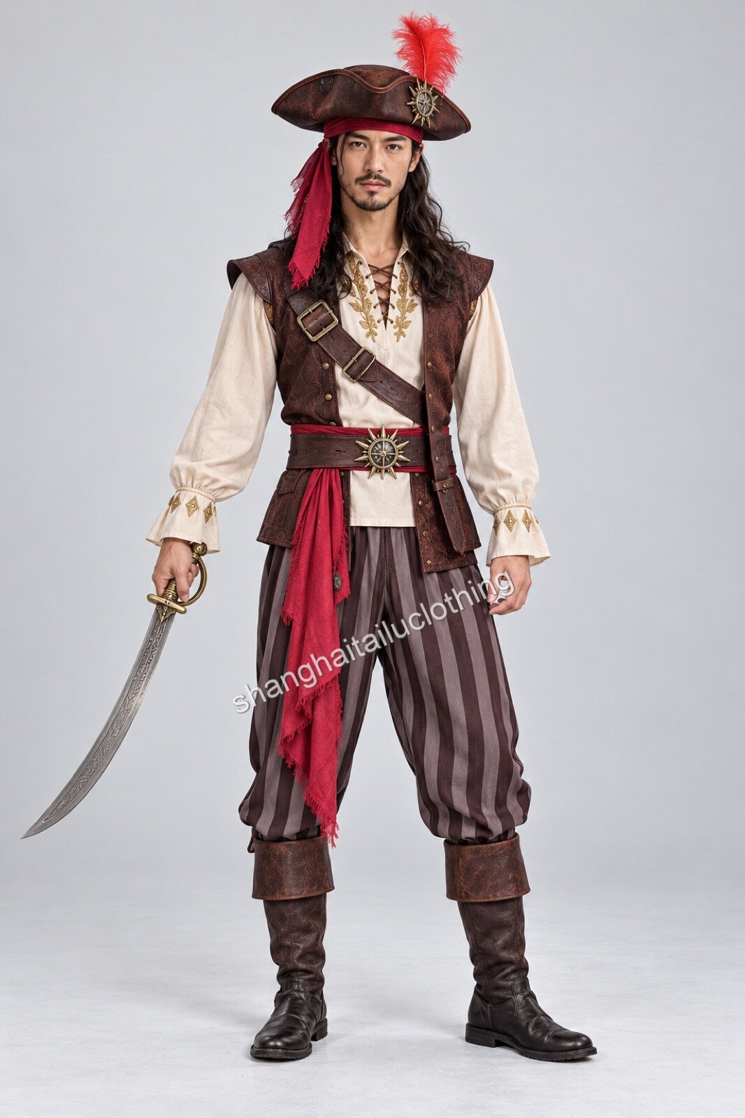 Pirate Costume 1-11034 — wholesale pirate costumes from Shanghai Haitailu Clothing Co., Ltd