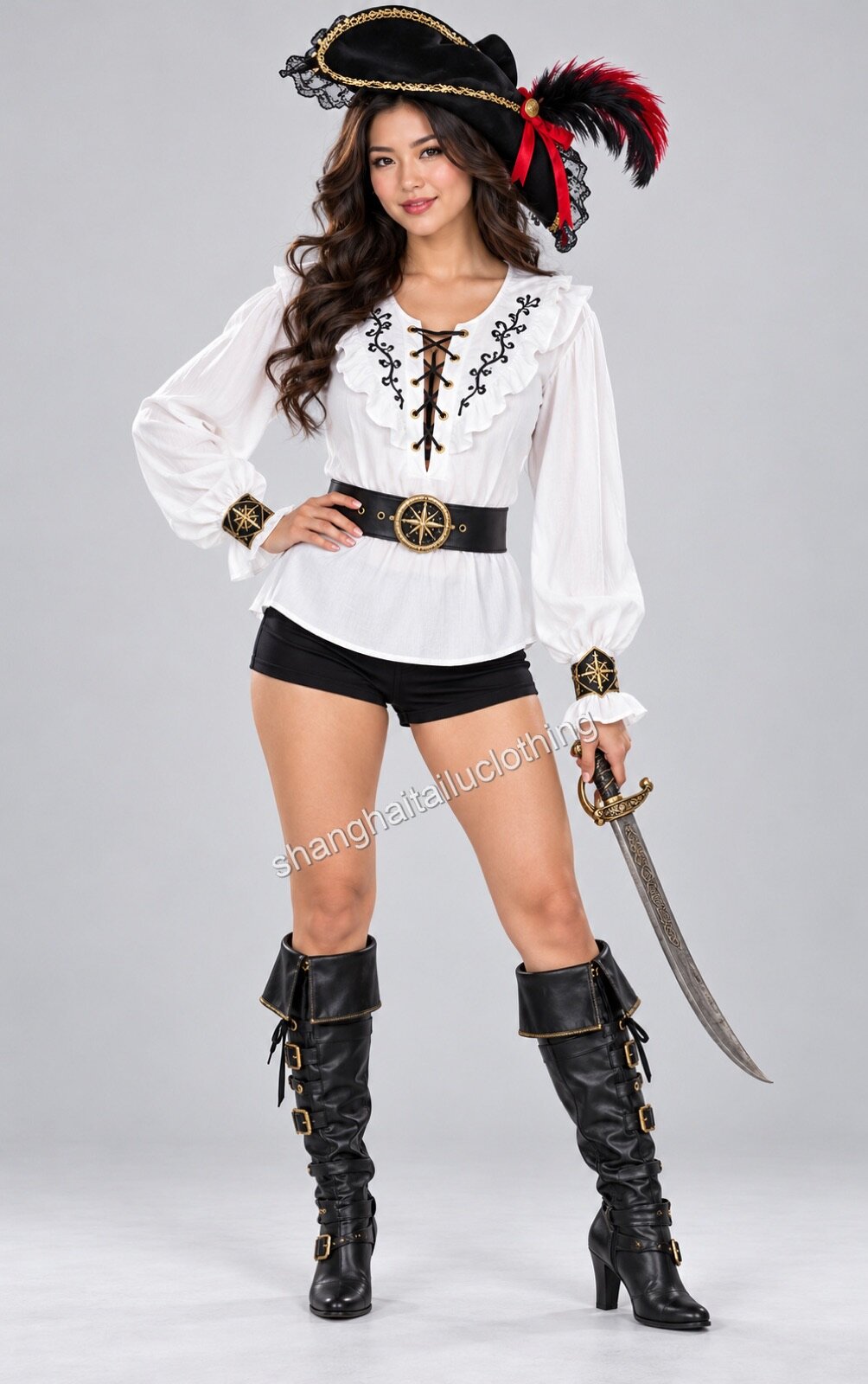 Pirate Costume 1-11028 — wholesale pirate costumes from Shanghai Haitailu Clothing Co., Ltd
