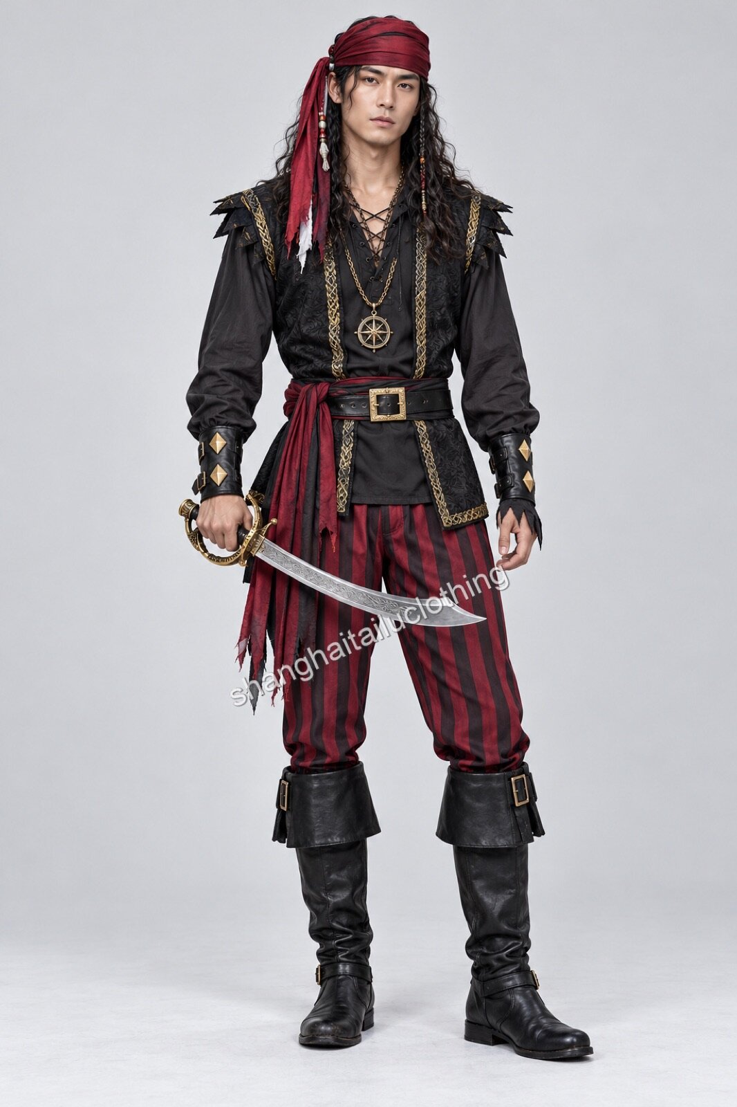 Pirate Costume 1-11041 — wholesale pirate costumes from Shanghai Haitailu Clothing Co., Ltd