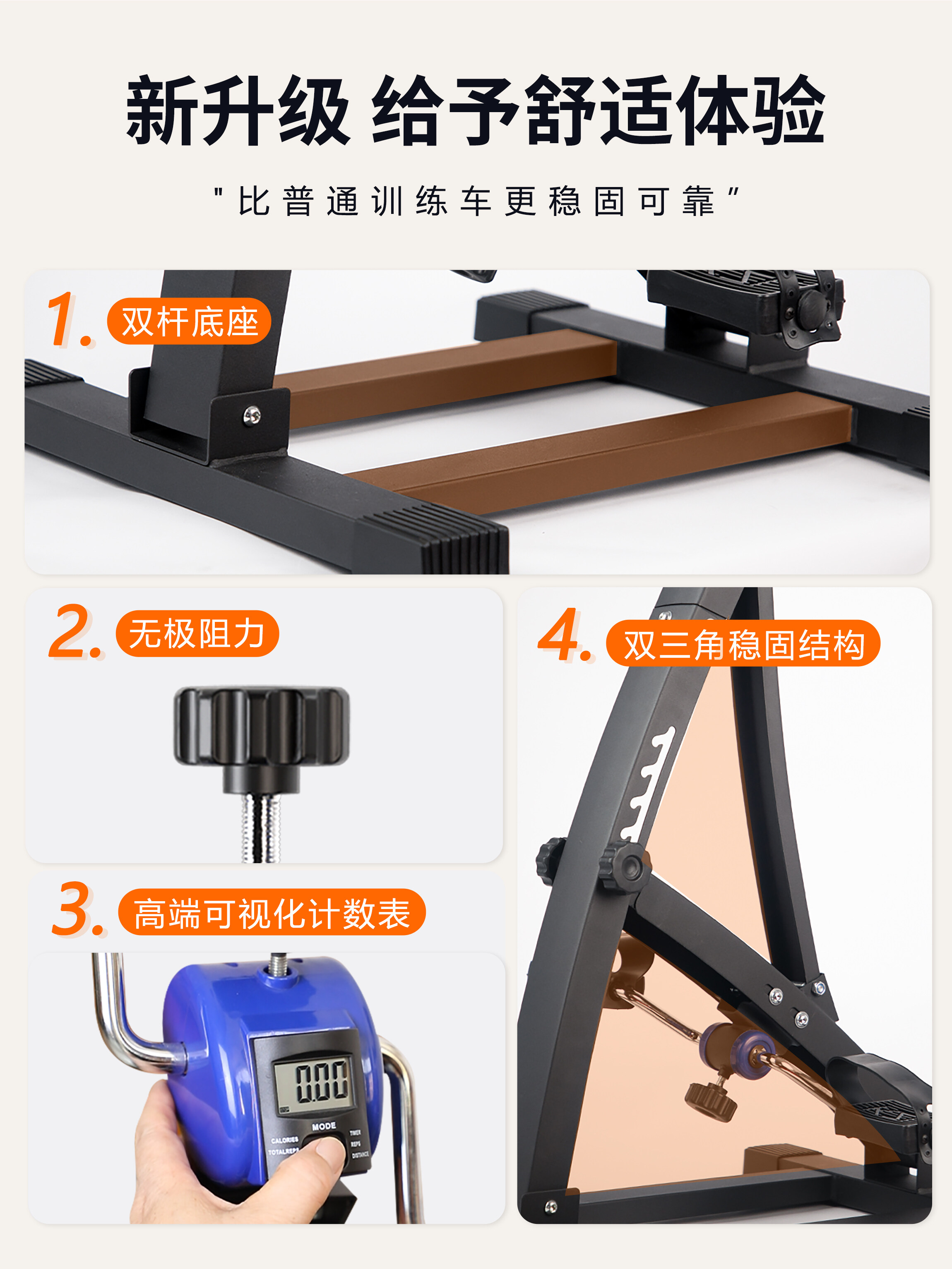 Pro-grade training bike with premium structure 2