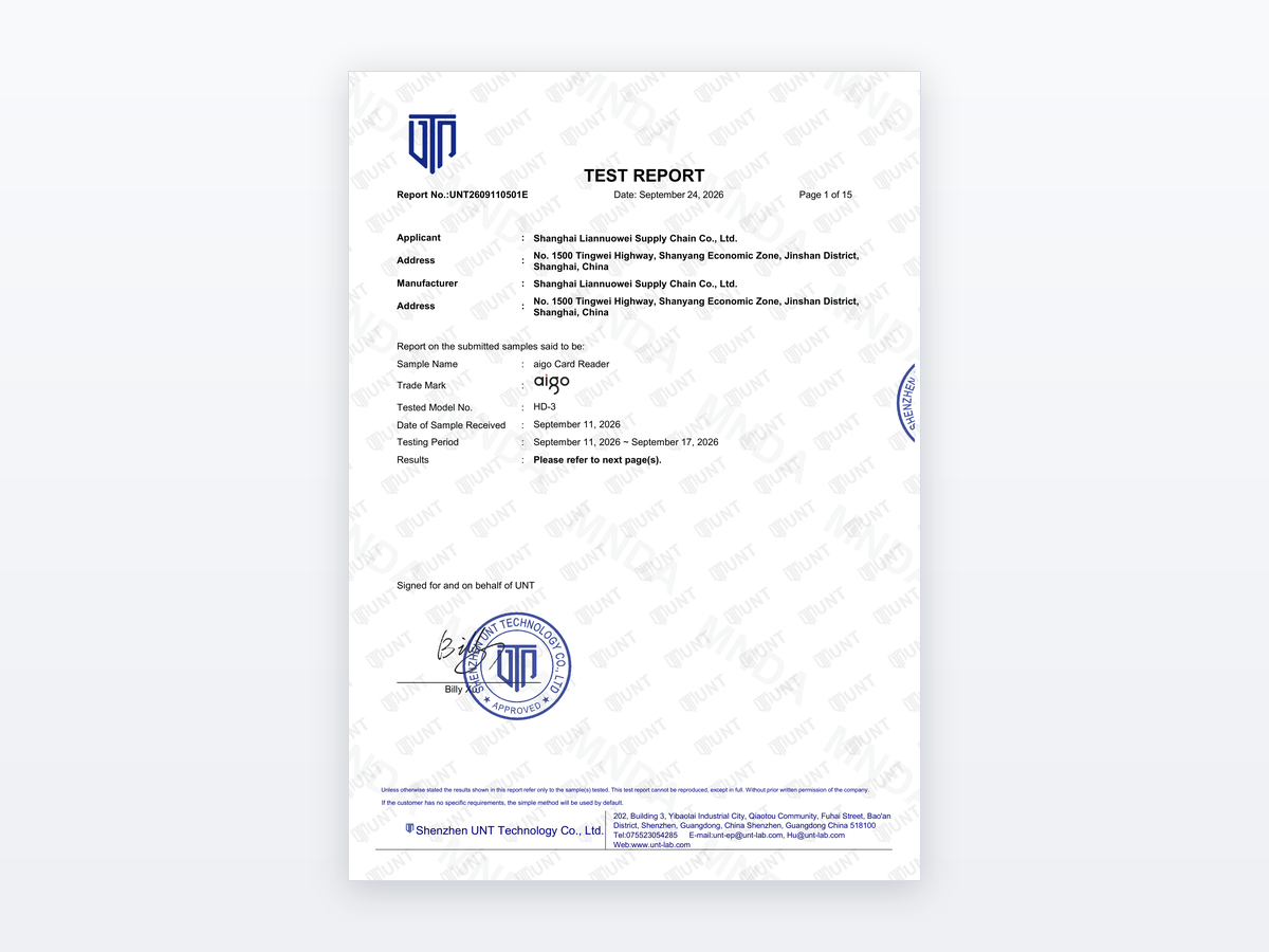 RoHS 2.0 Test Report