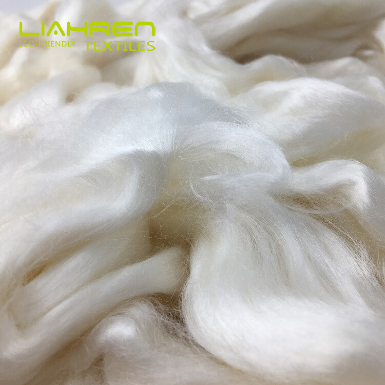 Organic Bamboo Fiber Top 3D x 88mm Extra-Long Staple Premium Grade for Luxury Yarn Spinning