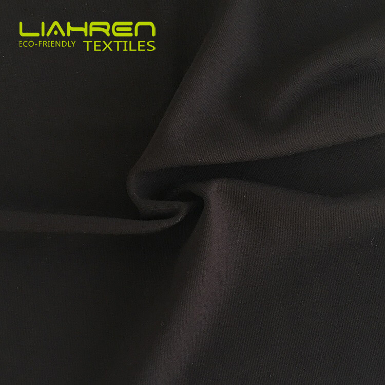 60% Organic Bamboo 26% Organic Cotton 14% Spandex Jersey 320 GSM 175cm Sports Fabric