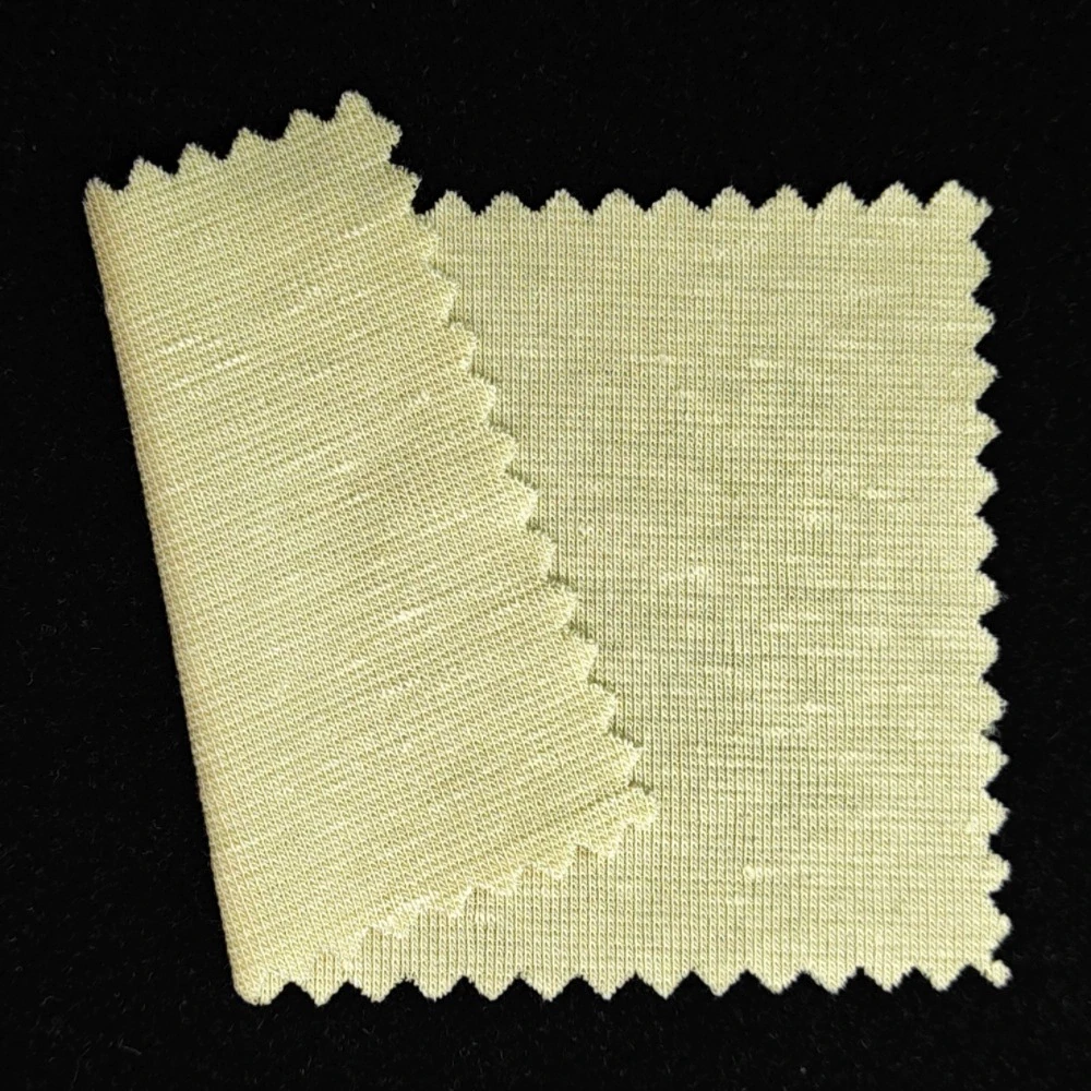Lyocell Linen Rib Knit Fabric 210 GSM Tencel Linen Ribbed Base Layer Fabric for Womenswear - View 1