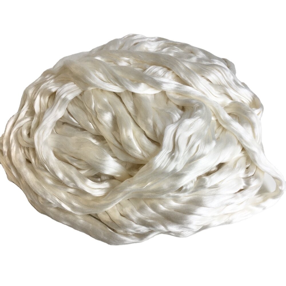 100% Mulberry Silk Fiber Sliver Top - 75mm Long Fiber A1+ Top Quality