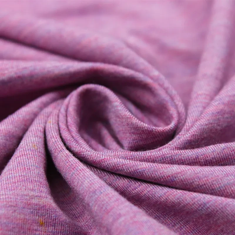 95% Organic Bamboo 5% Spandex Single Jersey 200 GSM 180cm Wide Knit T-Shirt Fabric - View 5