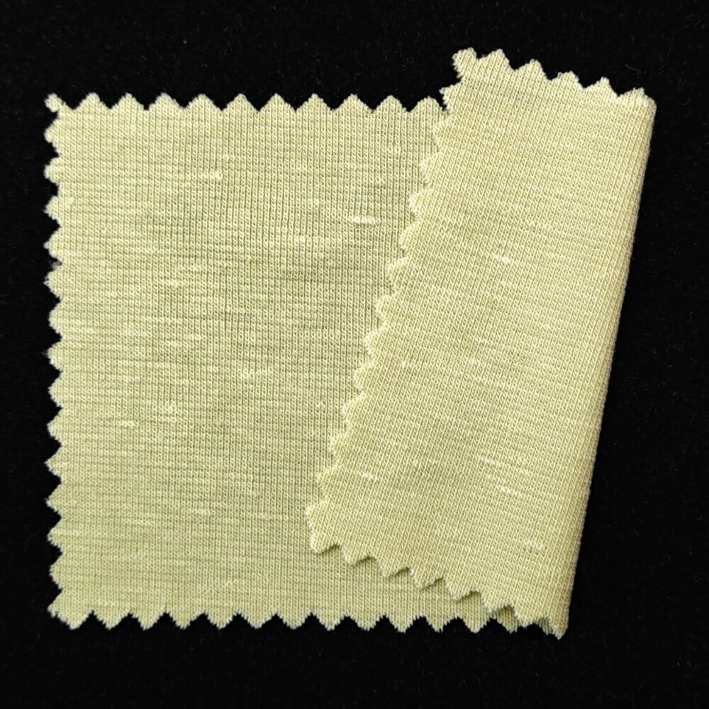 Lyocell Linen Rib Knit Fabric 210 GSM Tencel Linen Ribbed Base Layer Fabric for Womenswear - View 2