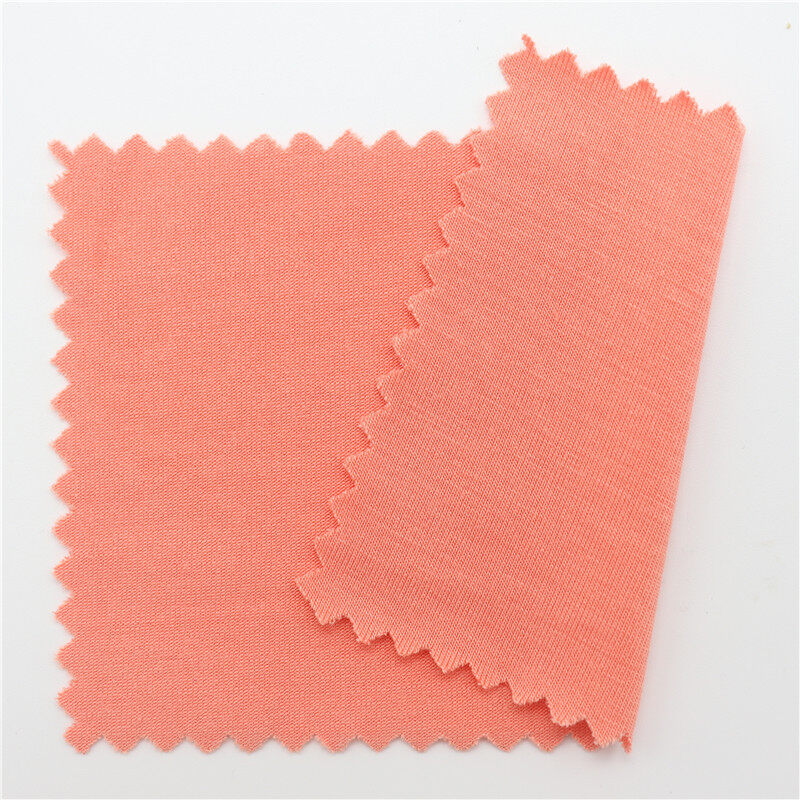 93% Organic Bamboo 7% Spandex Single Jersey 200 GSM 165cm Weft Knit T-Shirt Fabric