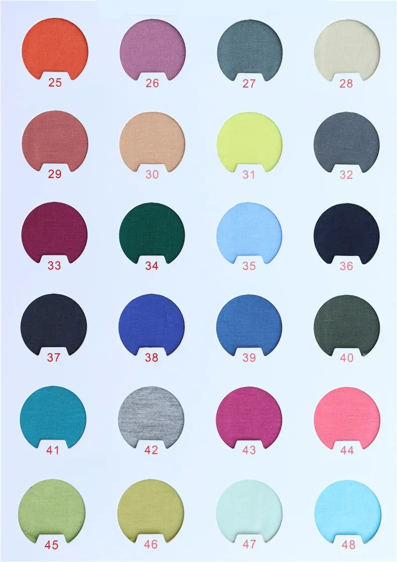 95% Organic Bamboo 5% Spandex Single Jersey 180 GSM 175cm Ne40+20D T-Shirt Fabric - View 5