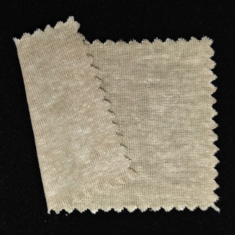 Lyocell Linen Plain Jersey Fabric 220 GSM 30S Tencel Linen Knit for T-Shirts