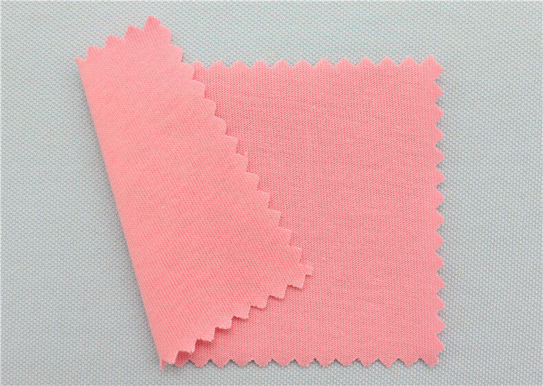 100% Combed Cotton Single Jersey Plain Knit 190GSM 175CM Ne21 Summer T-shirt Fabric - CJ190YBCM1016 - View 4