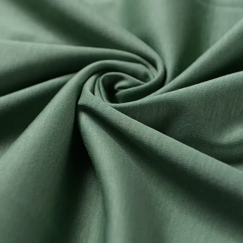 100% Mercerized Combed Cotton Double Knit Fabric 40S Long-Staple Cotton 240GSM 155cm