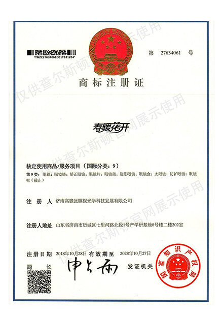 Charleston Product Trademark Certificate 8