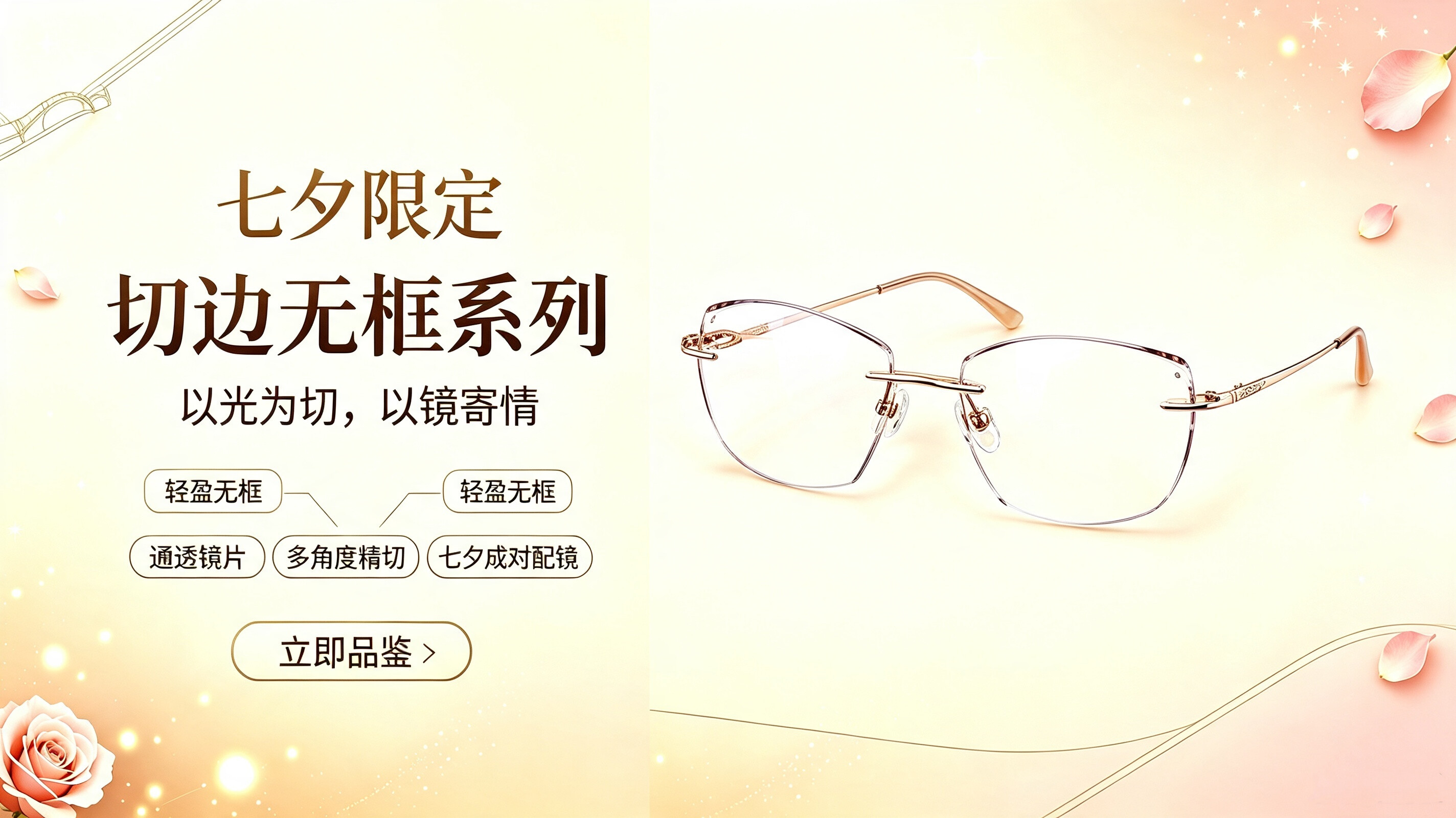 查尔斯顿资讯七夕限定|查尔斯顿眼镜钻石切边限定系列