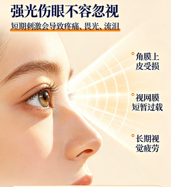 查尔斯顿资讯强光对眼睛的伤害,都有哪些?