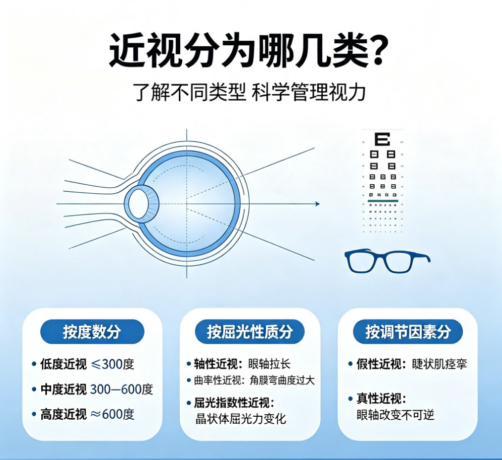 查尔斯顿资讯近视的分类和症状
