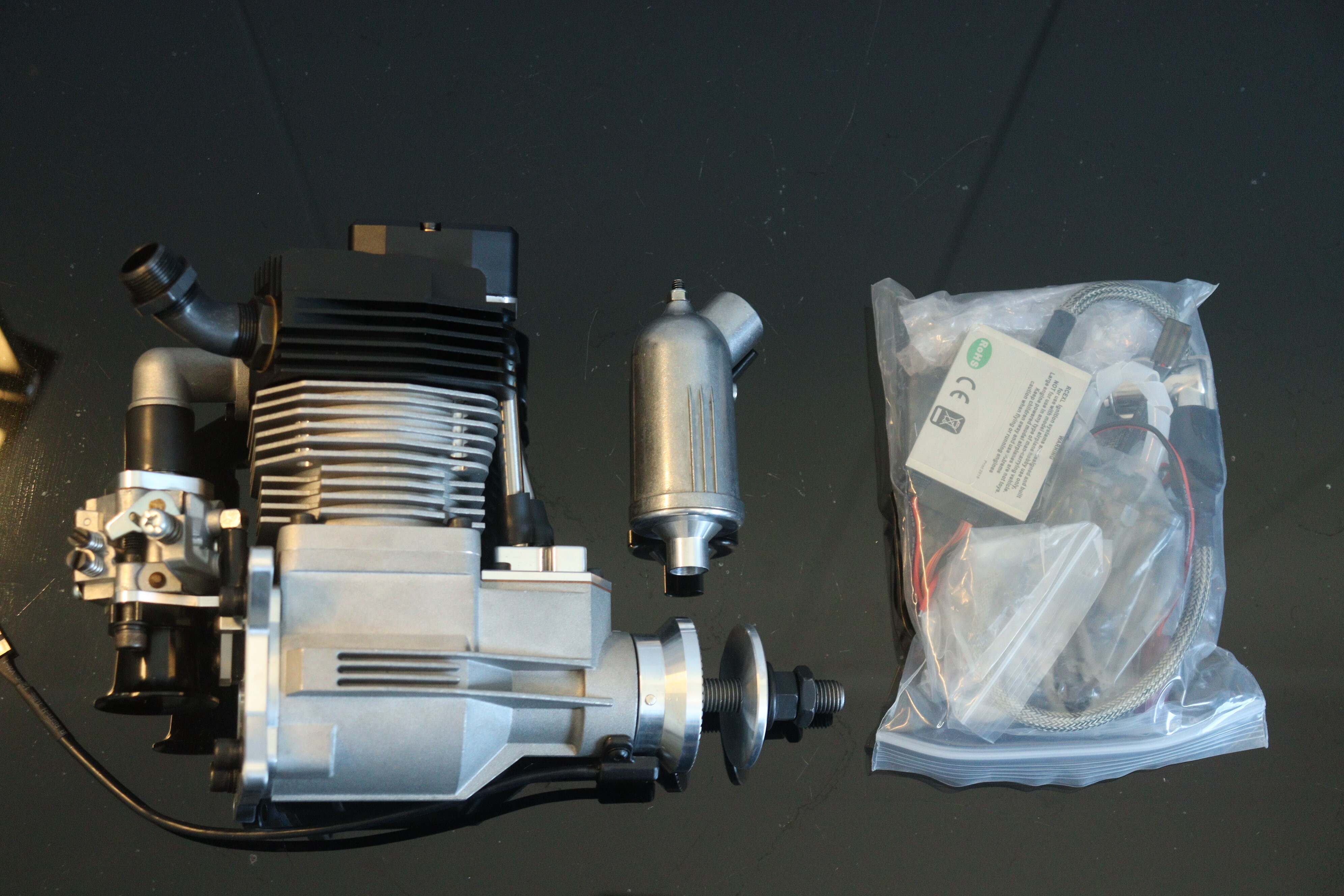 Complete lineup of engines and parts