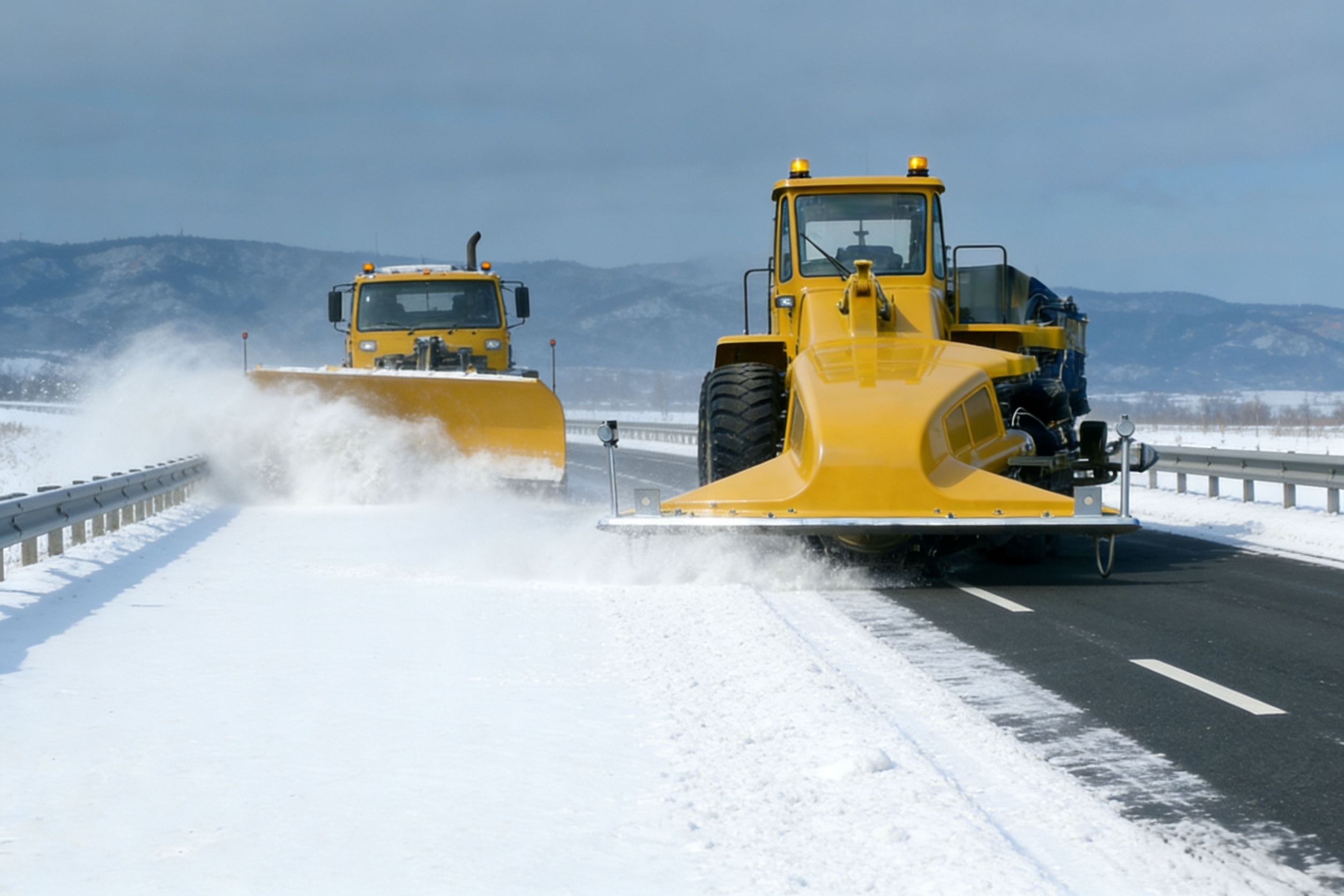 热吹除雪车