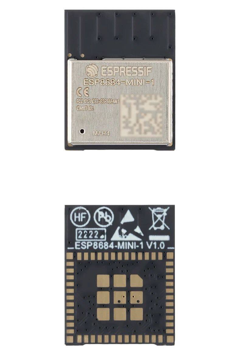ESP8684-MINI-1-H4 WiFi Electronic Chip Module: RISC-V Architecture, Bluetooth 5.0 Dual-Mode, 4MB Flash IoT Development Board